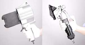 Ty9923pneumatic pnömatik <span class=keywords><strong>2</strong></span> in 1 çemberleme aracı kiti için <span class=keywords><strong>3</strong></span>/4 "(19mm) çelik kayış hava balya çentik mühürleyen + gergi/kesici çelik boru - Product Image 6