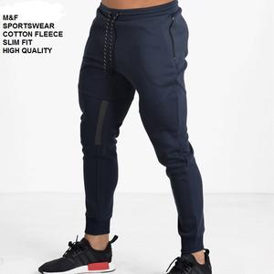M & F Ropa deportiva de alta calidad Slim Fit Casual Pantalones de hombre Algodón polar con frente plano y cintura media Servicio OEM disponible - Product Image 3