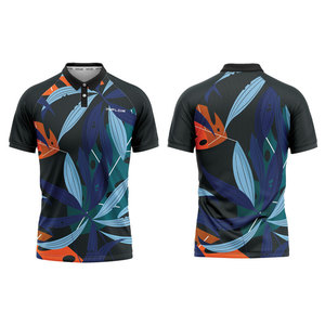 Maillot de golf pour hommes en polyester respirant de haute qualité avec logo personnalisé pour uniformes professionnels - Product Image 3