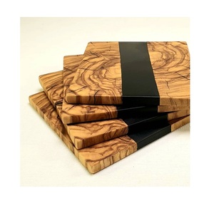 Ensemble de 4 sous-verres en bois pour tasse en verre et tasse à prix compétitif - Product Image 4