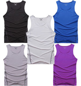 <b>Mens</b> Compression <b>Base</b> <b>Layer</b> Gym Tank Top Vest Sports Sleeveless Fitness T-Shirt Super Stretch and Breathable Fabric Quick Dry - Product Image 1