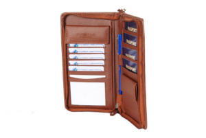 High Quality Custom Logo PU <b>Leather</b> Travel Wallet Personalized Accessories - Product Image 5