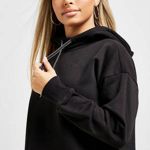 Sudadera con capucha para mujer, de la mejor calidad, con diseño corto y mangas sublimadas, Jersey - Product Image 3