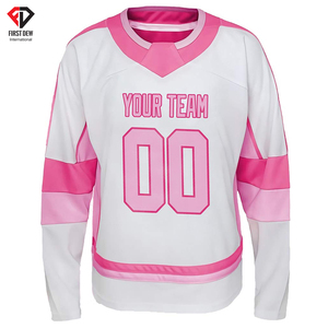 Camiseta de Hockey sobre hielo para hombre, diseño de su propio equipo de sublimación, logotipo, número impreso, bordado, precio barato al por mayor, 2022 - Product Image 3