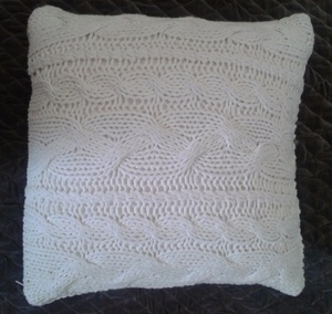 Housse de coussin en coton 100% tricotée à la main, taille personnalisée - Product Image 5