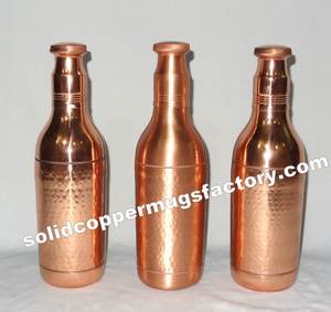 Premium Vantage Modern Luxury Fancy Solid <b>Hot</b> Selling New Design Pure Copper <b>Water</b> <b>Bottles</b> for Home Parties and Weeding Usage - Product Image 4