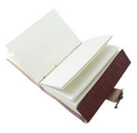 Lujo A6 diario de viaje B5 diario de cuero en relieve árbol vida logotipo personalizable hilo costura encuadernación sillín costura uso escolar