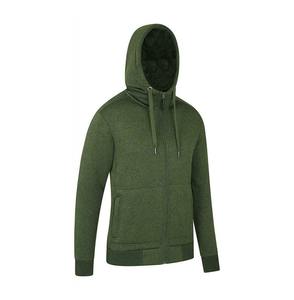 Sudadera de lana con cremallera de manga larga de alta calidad para hombre Sudadera con capucha con logotipo personalizado-Método de tejido de punto - Product Image 2