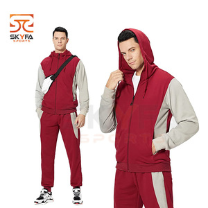 New latest design men track suits sports custom <b>plain</b> <b>tracksuits</b> - Product Image 4