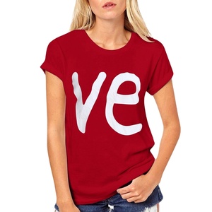 Camiseta informal de manga corta con cuello redondo para mujer de último diseño, camiseta de alta calidad con estampado personalizado de algodón puro de Bangladesh - Product Image 4