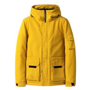 Chaqueta de bombardero con capucha transpirable impermeable de Otoño de talla grande para hombre con tamaño personalizable - Product Image 1