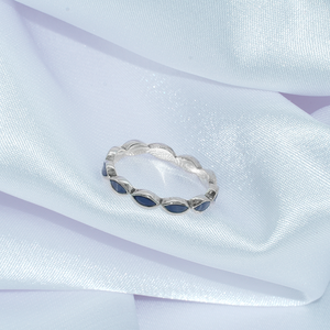 Anillos de Compromiso Ajustables de Plata de Ley 925 para Mujer, con Circonitas, Diseño Moderno, de Taiwán - Product Image 3