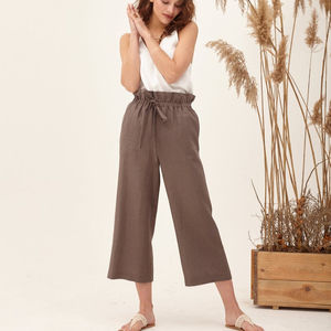 Vestido largo de lino sin mangas con cuello en V, color blanco y caqui, diseño moderno 2026, con bolsillo, para mujeres sexys. - Product Image 2