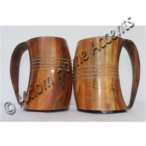 Taza de cuerno para beber exigente hecha a mano genuina de la mejor calidad, taza de cerveza vikinga tallada a mano decorativa Natural, taza de café de cuerno de cabra - Product Image 1