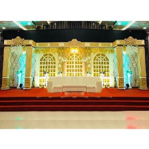 Décoration de scène de mariage indienne élégante et tendance, Grand Stage de réception de mariage, d'inspiration indienne - Product Image 1