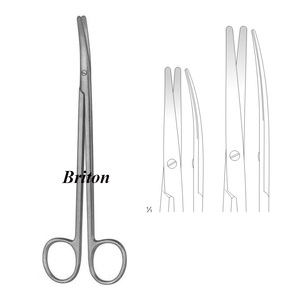 Tijeras de Disección Manuales Curvas METZENBAUM NELSON de 18 cm, Calidad Premium, Acero Inoxidable, Instrumentos Quirúrgicos para Uso General - Product Image 1