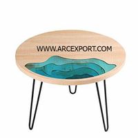 Grande Table en époxy de grande taille, nouveau Design de décoration de forme ronde, Table multicolore de grande taille