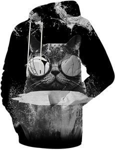 เสื้อสวมหัวมีฮู้ดสำหรับผู้ชายผ้าโพลีเอสเตอร์ฟอกสี3D พิมพ์ลายอนิเมะทรงโอเวอร์ไซส์ OEM สั่งผลิตโลโก้ - Product Image 5