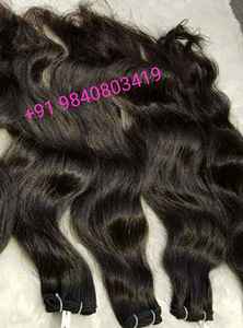 Extensions de cheveux humains de modèle de corps Remy vierges indiens 30 pouces couleur de cheveux naturels droits et ondulés vente entière d'Inde - Product Image 3