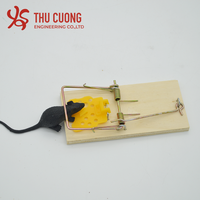 Piège à souris traditionnel efficace pour la maison, non toxique, en bois de qualité supérieure, écologique, pour tuer les petites souris, THU CUONG SX-7005