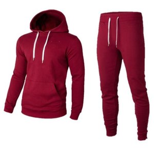 Tracksuit <b>Toddler</b> unisex Custom Couples Sports Winter Blank Jogger Unisex Tech Fleece Tracksuit, Plain Hoody 2 Piece Fleece Wome - Product Image 1