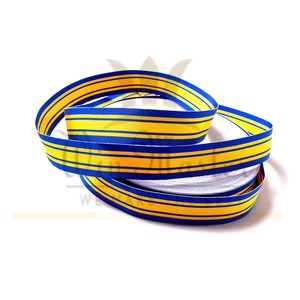 Medalla de premio de barra de cinta de grogrén de doble cara personalizada y cintas uniformes para eventos ceremoniales - Product Image 2