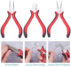 คีมตัดโซ่จมูกทำจากสแตนเลสพร้อมที่ตัดสำหรับทำเครื่องประดับเครื่องมือโลโก้ตามสั่งสภาพใหม่ - Product Image 3