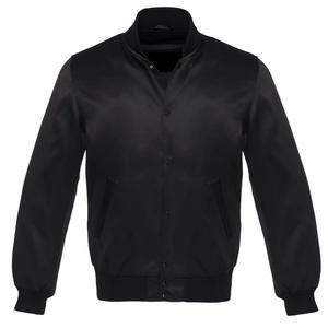 Veste longue en Satin grise avec fermeture éclair pour hommes, blouson de couleur grise - Product Image 1