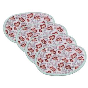 Ensemble de serviettes rondes personnalisées de haute qualité 100% coton fait de qualité supérieure serviette de Table ourlet point indien main bloc coton imprimé - Product Image 5