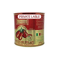 Omok — tomates épluchées italiennes, étiquette privée, OEM, pour gros, 2,5 kg, 2500g, canette pour la vente au détail