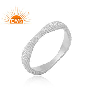 Handmade Fine 925 Sterling Silver Band Engagement <b>Ring</b> Fancy Statement Woman's <b>Ring</b> Band Jewelry Wholesaler - Product Image 2