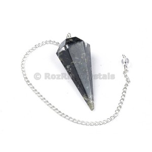 Péndulos de Orgón de Ágata Negra Semipreciosa Tallados y Grabados para Decoración del Hogar - Product Image 1