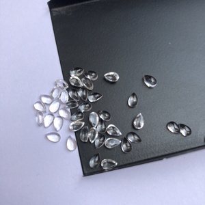 3มม. 5มม. ควอตซ์ลูกแพร์คริสตัลธรรมชาติอัญมณี Cabochon หลวมเรียบสำหรับทำเครื่องประดับสร้อยคอต่างหูออนไลน์ alibaba DIY - Product Image 1