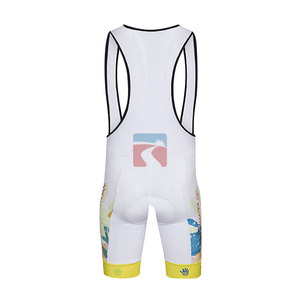 Vente en gros de shorts de cyclisme pour hommes de haute qualité, rembourrés COOLMAX, en Spandex et Polyester 160g, teints en pièce, séchage rapide, antibactériens - Product Image 6