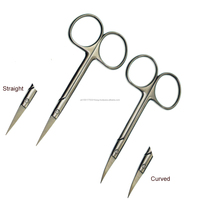 Outil de manucure en céramique avec poignée, logo personnalisé, ciseaux à cuticules en acier inoxydable, lames droites et aiguisées, durables, pour droitiers, soin des ongles