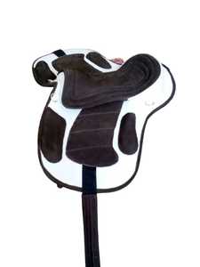 Sillín de montar a caballo sintético de alta calidad, tamaño personalizado y logotipo personalizado, diseño - Product Image 4