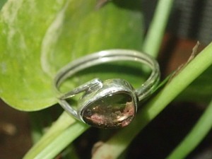 Anillo de piedras preciosas de turmalina de Plata de Ley 925 Unisex, anillo de moda de estilo étnico hecho a mano para uso ocasional en fiestas - Product Image 5