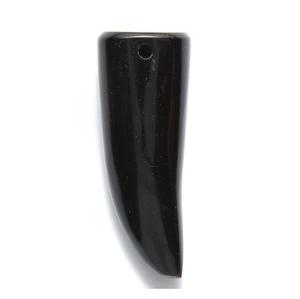 Pointe de corne noire naturelle, artisanat indien pour pointe polie brute et solide, corne naturelle et cadeaux et artisanat à vendre - Product Image 1