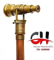 Canne de marche vintage en bois poli, faite à la main, réglable, avec poignée en forme de machine à vapeur, 36 pouces, Calvin Handicrafts, pour la randonnée en extérieur