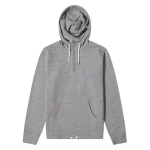 Sweats à capuche surdimensionnés et légers pour hommes en tissu solide et imprimé Vêtements d'hiver-Wholesale Supply Half Zip Hoodie - Product Image 3