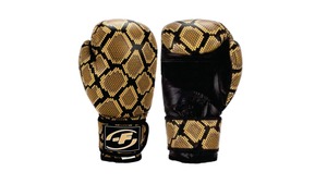 ถุงมือมวยหัวใจโครเมี่ยมลูกไม้ขึ้น, ถุงมือมวยมืออาชีพหนังวัวแท้ - Product Image 3