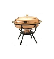 Haute Qualité Luxueux Fête De Mariage Buffet Plat Rond En Laiton Couvercle Réchauffeur De Nourriture Parapluie Style-Prix De Gros