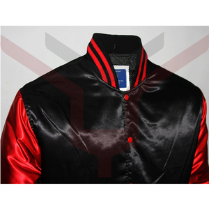 2023 Wholesale <b>Leather</b> Patchwork <b>Long</b> Sleeve <b>Jacket</b> Fashion Streetwear Fall Winter Summer <b>Jacket</b> Custom Varsity <b>Jacket</b> - Product Image 3