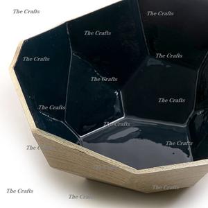 Bol décoratif classique en métal de haute qualité, écologique, pour desserts, fruits, table à manger et utilisation de mariage - Product Image 2