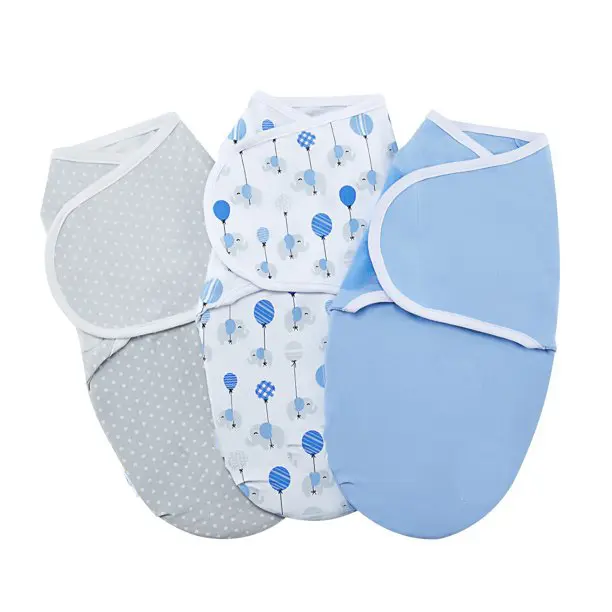 high quality newborn baby swaddle wrap made of 100% organic cotton fabric