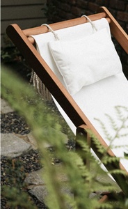 Chaise de plage pliante en toile Oxford réglable portable avec salon en bois et glands pour les pauses déjeuner d'utilisation de jardin de pêche - Product Image 6