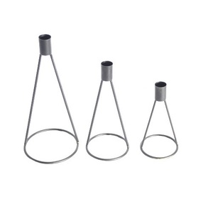 SET of 3 WIRE <b>TEALIGHT</b> CANDLE METAL T-LIGHT HOLDER HIGH QUALITY TABLE TOP CANDLE HOLDER HOME DECOR - Product Image 1