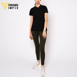 Polo de sport pour femme en coton 100% personnalisé OEM, couleur unie, impression de logo personnalisé, broderie, design personnalisé, vêtements à manches longues - Product Image 6