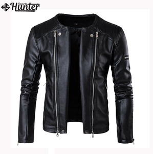 OEM personalizado de alta calidad al por mayor de invierno chaqueta de cuero de los hombres de encargo de la moda de los hombres chaqueta de cuero - Product Image 3