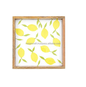 Venta caliente de tamaño personalizado hecho a mano bandeja de madera de alta calidad excelente diseño ecológico para el hogar restaurante servicio de comida - Product Image 1